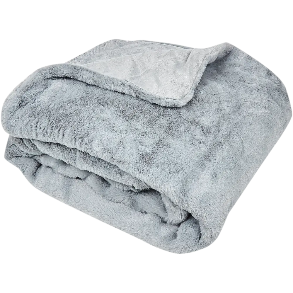 Плед Inspire Enalie 130x180 см искусственный мех цвет серый 82485718 STLM-2037408  - Вид №2