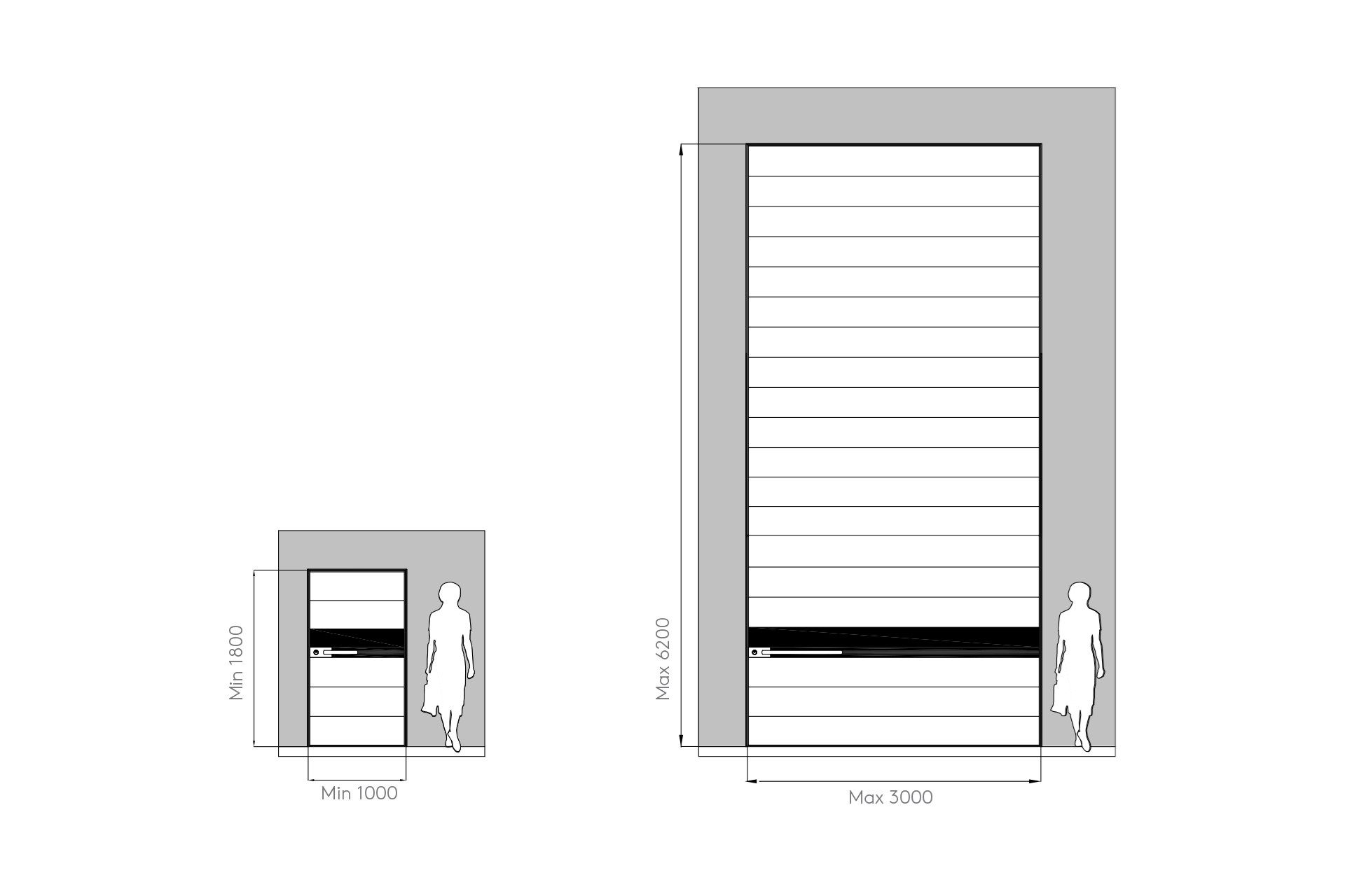 Двустворчатая бронированная дверь с покрытием из ржавчины Cor-Ten Oikos Synua ARCH-00088893 - Вид №3