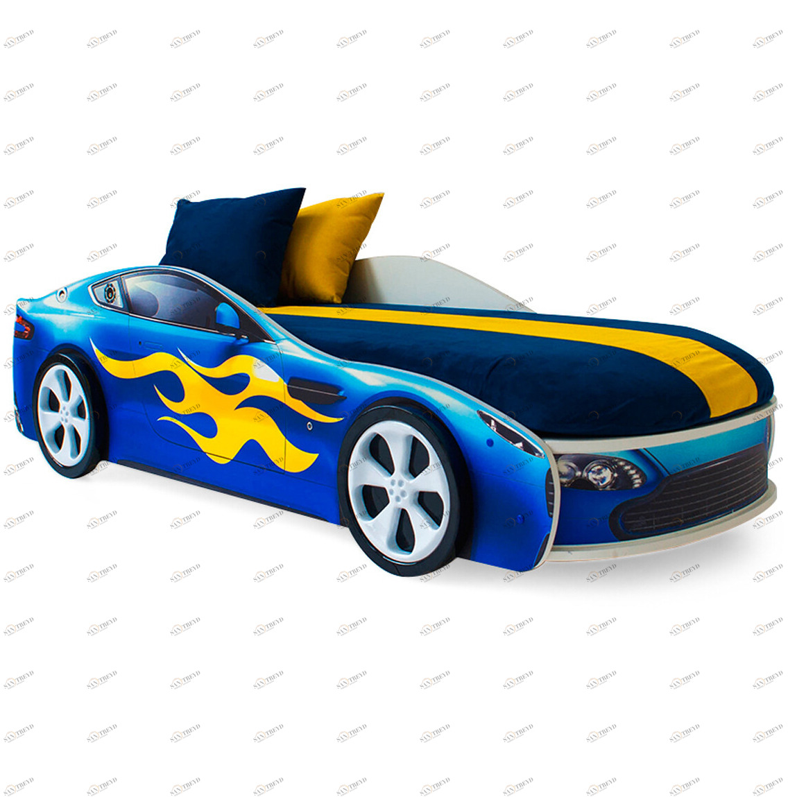 Цветной чехол для матраса "Бондмобиль" синий БЕЛЬМАРКО  326907 Синий Santreyd 