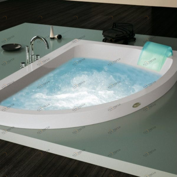 Ванна с гидромассажем "HYDRO BASE" Aquasoul Offset встроенная 9443-480 Dx Jacuzzi 9443480DX