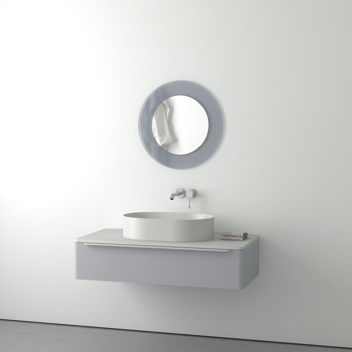 BY 0314 Зеркало на стеклянном основании EVOFORM Double - Вид №2