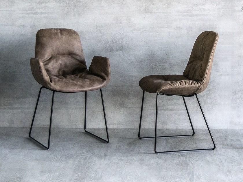 Tonon Санный стул с подлокотниками, обитыми кожей или тканью Step 9w4.94 - Вид №5