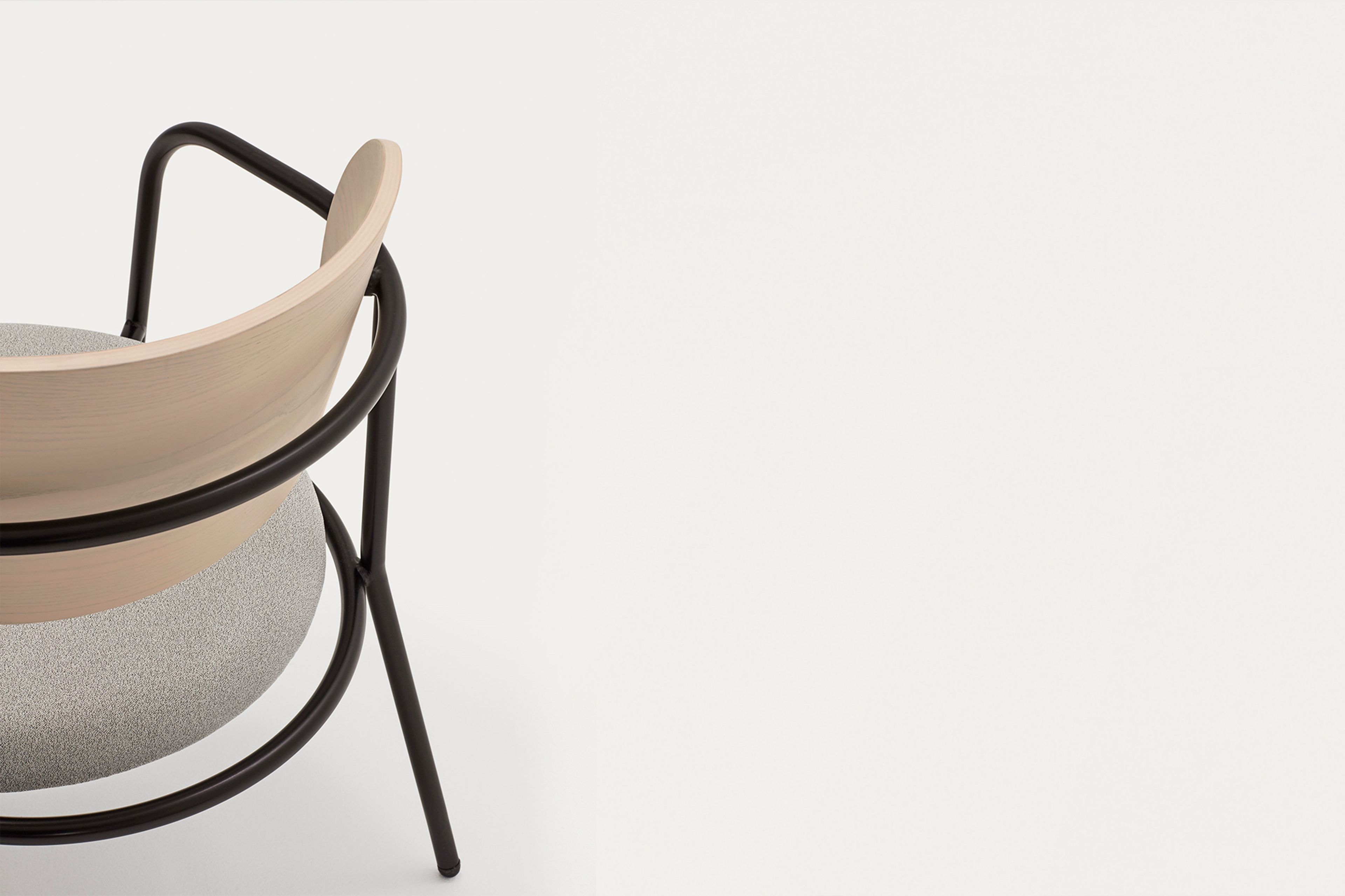 Металлическое кресло с мягким сиденьем TEULAT Eclipse ARCH-00150639 - Вид №11