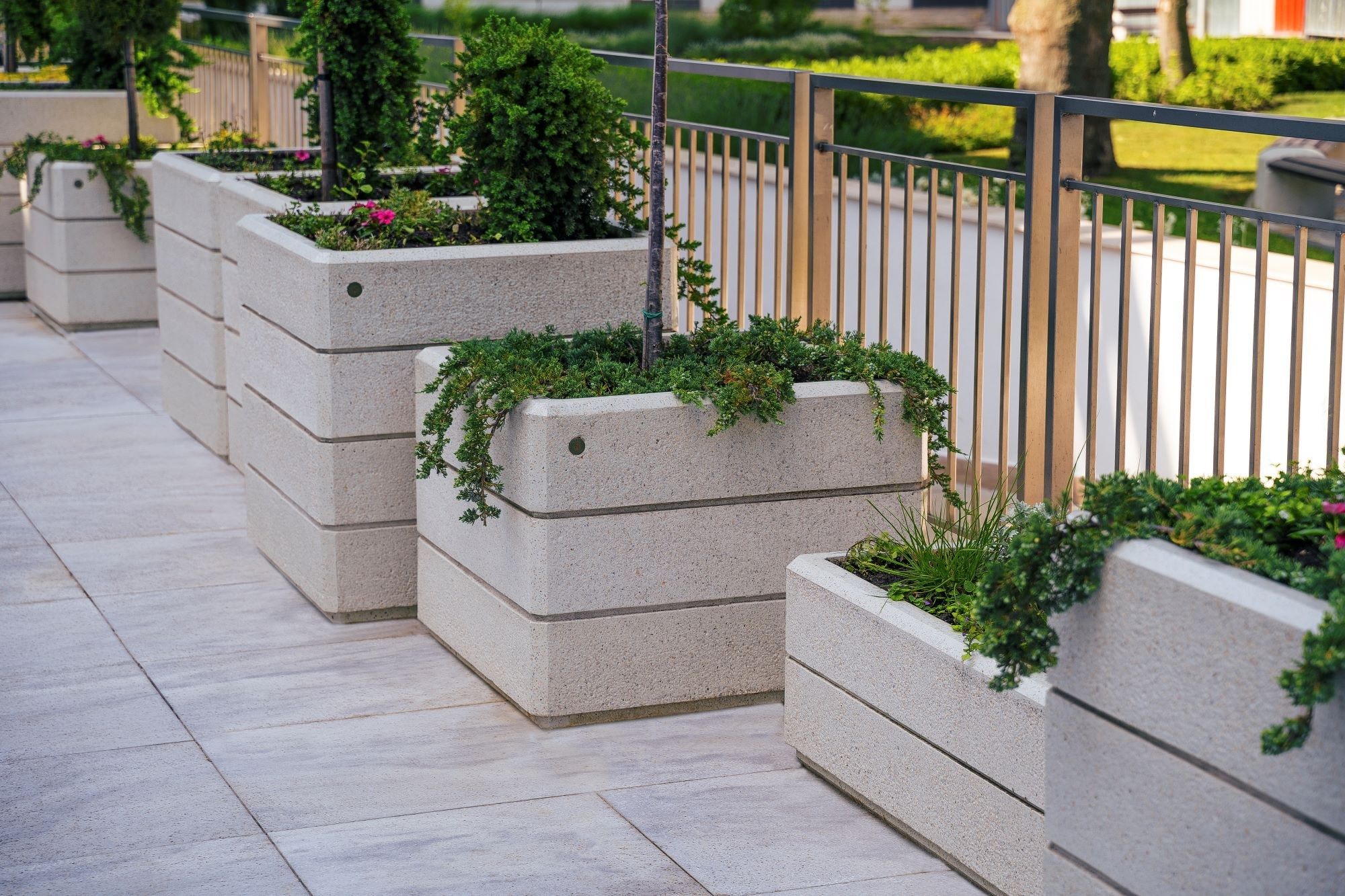 Бетонная квадратная плантатор ENCHO ENCHEV - ETE 73 ARCH-00150367 - Вид №2