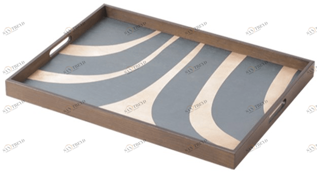 Ethnicraft Поднос деревянный прямоугольный Urban geometry 20940