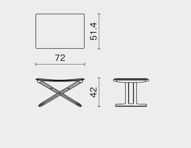Подставка для ног из дуба District Eight Lodge ARCH-00121636 - Вид №1