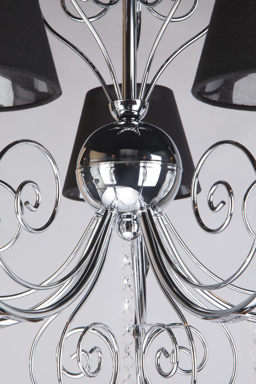 Подвесная люстра Bogates Marselle 281/5 Strotskis BOGATES ДИЗАЙНЕРСКИЕ, MARSELLE 187325 Черный  - Вид №1