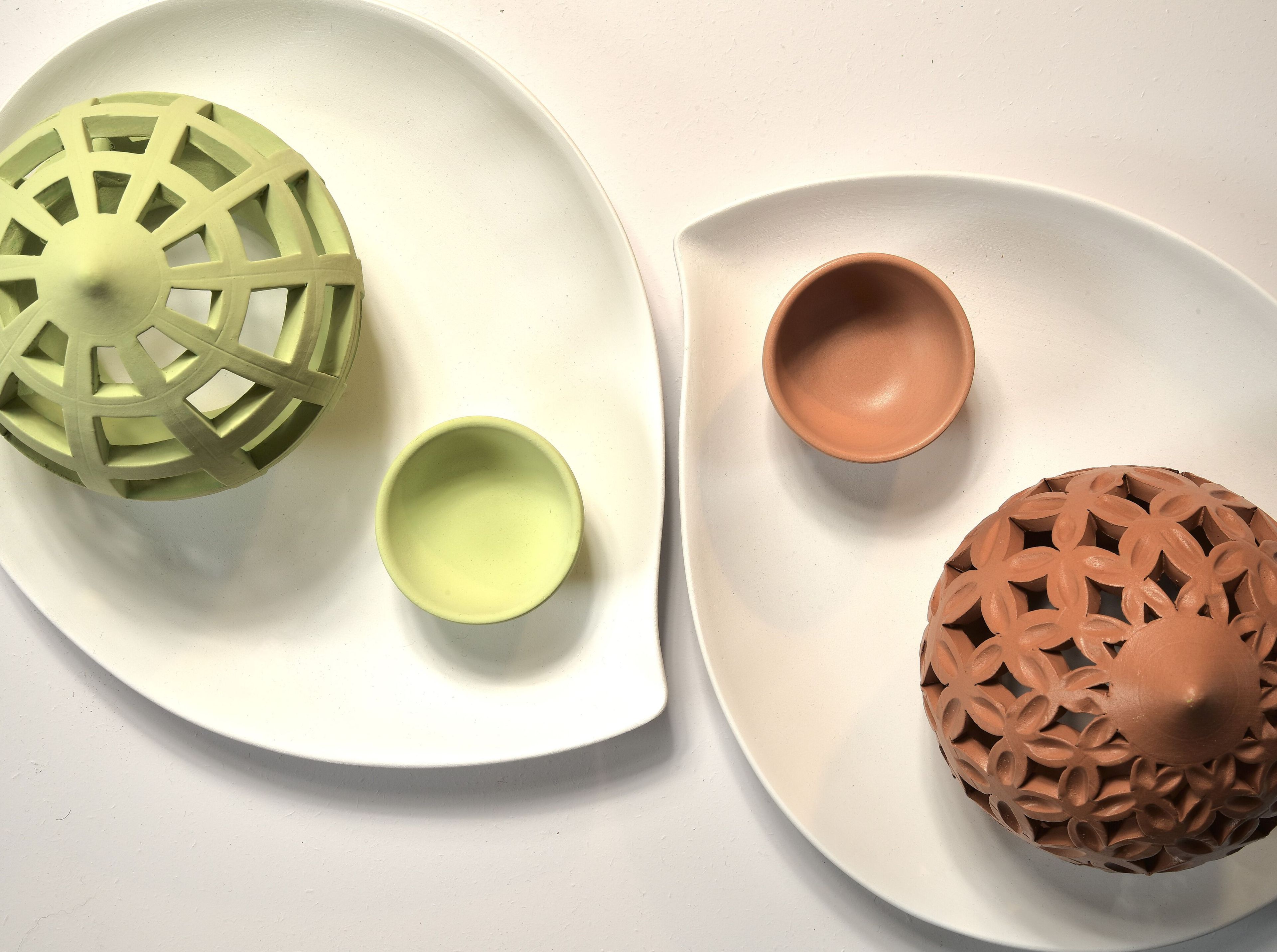 Матовый глазурованный керамический подсвечник Muse dell’Abitare огонь ARCH-00027837