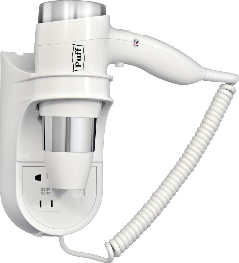 0405.009 Фен для волос с доп розеткой 1600B PUFF  - Вид №1