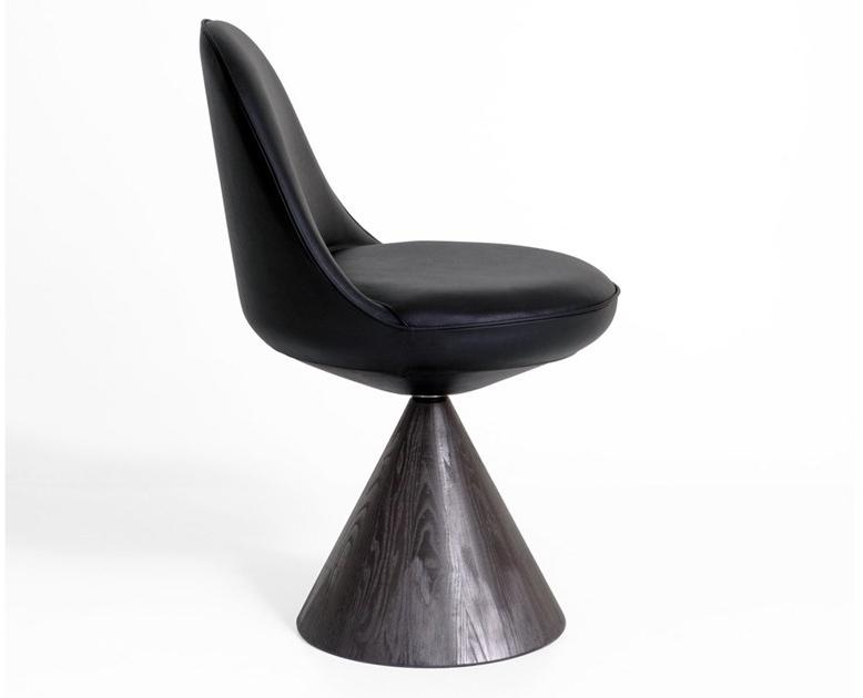 Porro Вращающееся кресло из массива дерева и кожи sun-id-1443603 - Вид №1