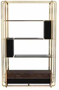 LUXXU Книжный шкаф открытый латунный Waltz