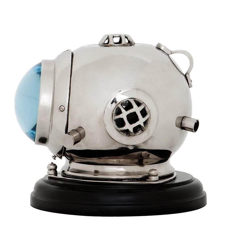 Часы Diving Helmet Odyssey от Eichholtz EICHHOLTZ ДИЗАЙНЕРСКИЕ, EICHHOLTZ 062387 Голубой;хром  - Вид №5