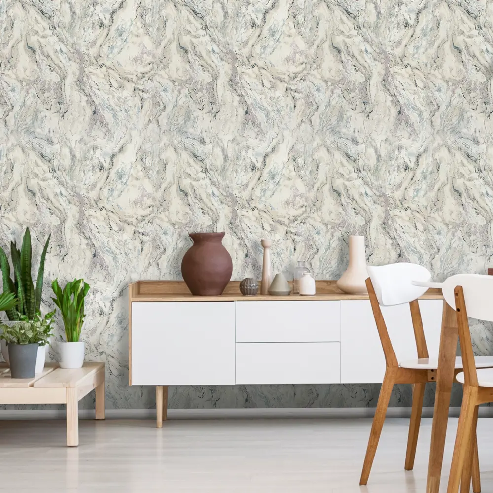 Santreyd Каскад: Синие абстрактные обои для гостиной и спальни 89839959 STLM-0080006 - Вид №4