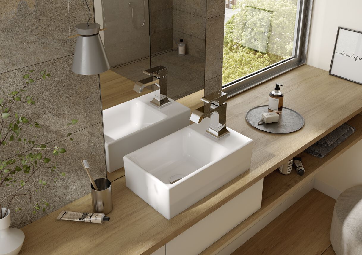 Керамическая прямоугольная столешница для мытья рук TOTO CS ARCH-00044549 - Вид №1