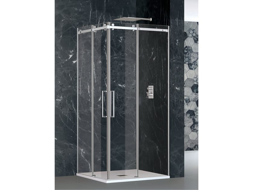 Угловая душевая кабина с раздвижной дверью Metidea Elegant ARCH-00106237