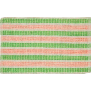 Коврик Полоска 60x90 см хлопок цвет зеленый
