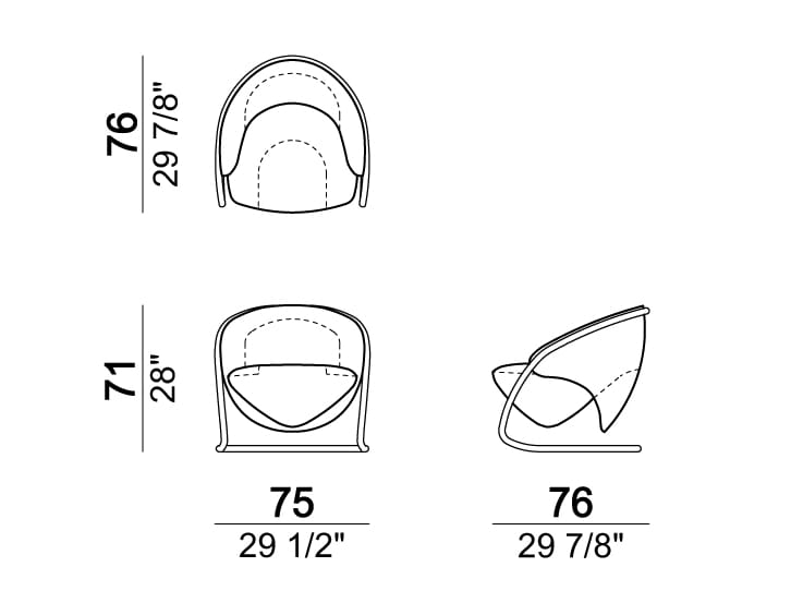 Консольное кресло Arketipo крупным планом ARCH-00143388 - Вид №4