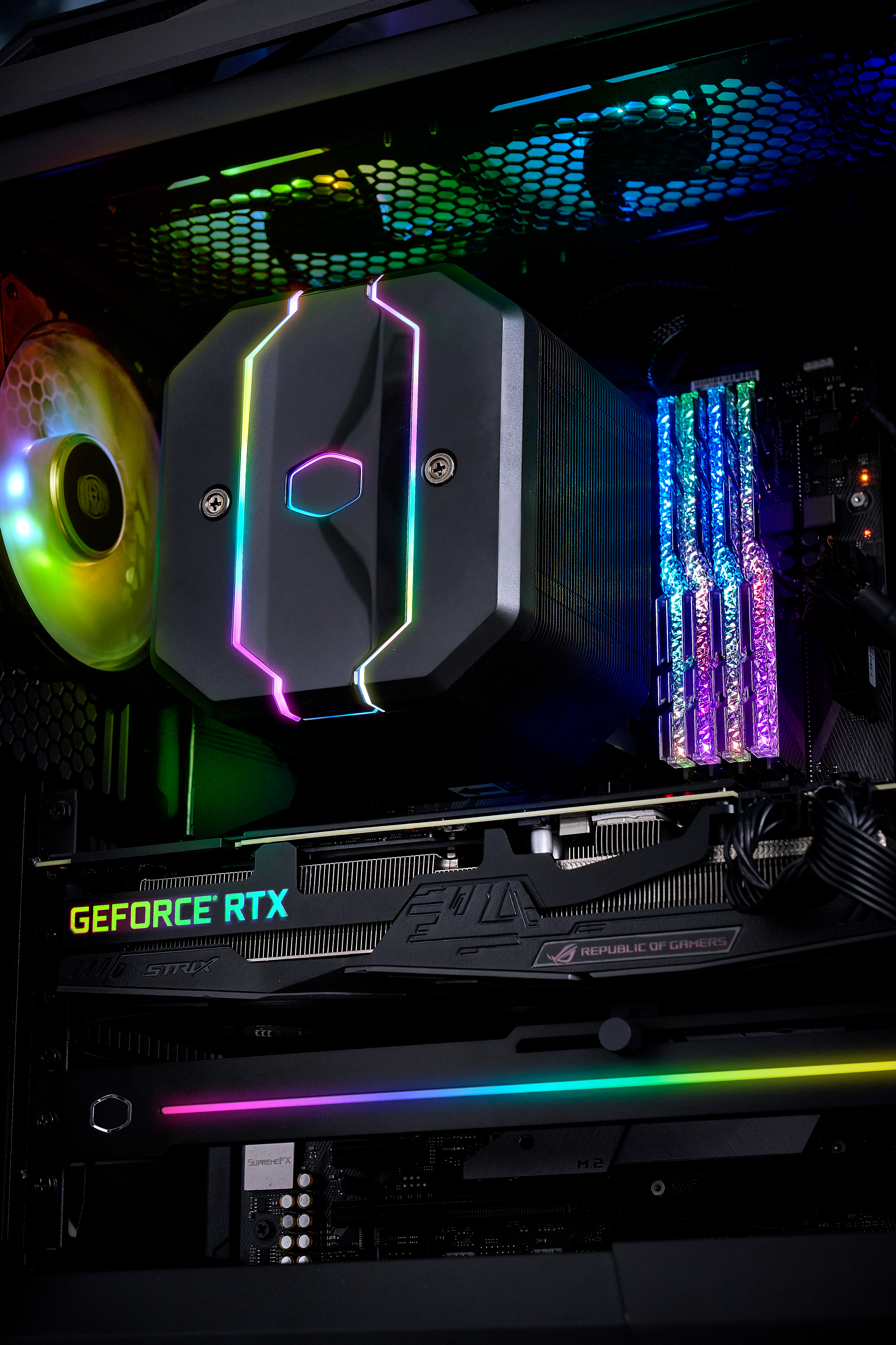 MAM-D6PN-120PA-R1 cpu air ma620m, 650-2000 rpm, 200w, argb led fan, argb led controller, full socket support Cooler Master Santreyd  - Вид №11