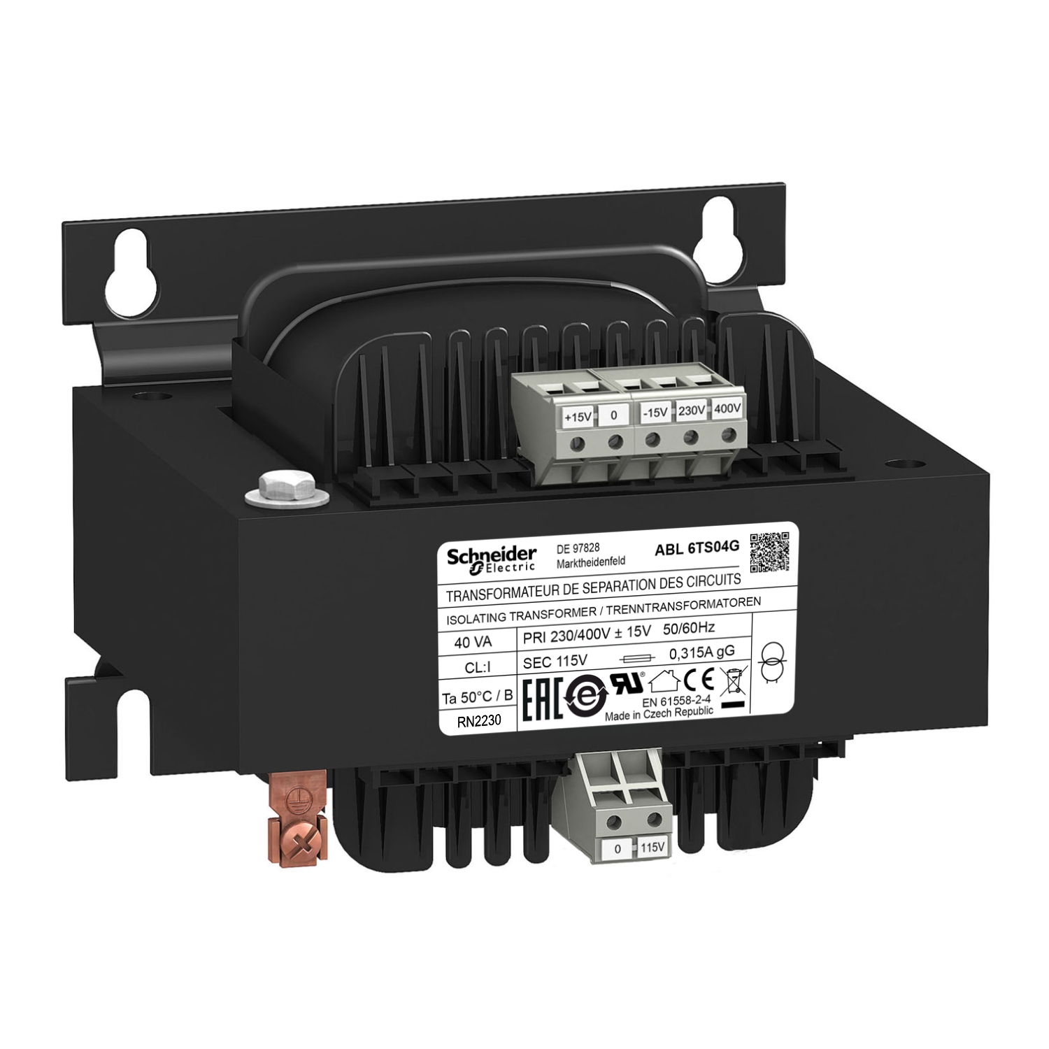 ABL6TS04G ТРАНСФОРМАТОР 230-400В 1X115В 40ВA Schneider Electric Блоки питания и тарансформаторы 