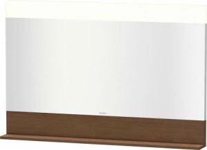 VE751401313 Зеркало с полочкой внизу Vero #VE7514 1200 x 142 мм Американский орех, натуральный шпон