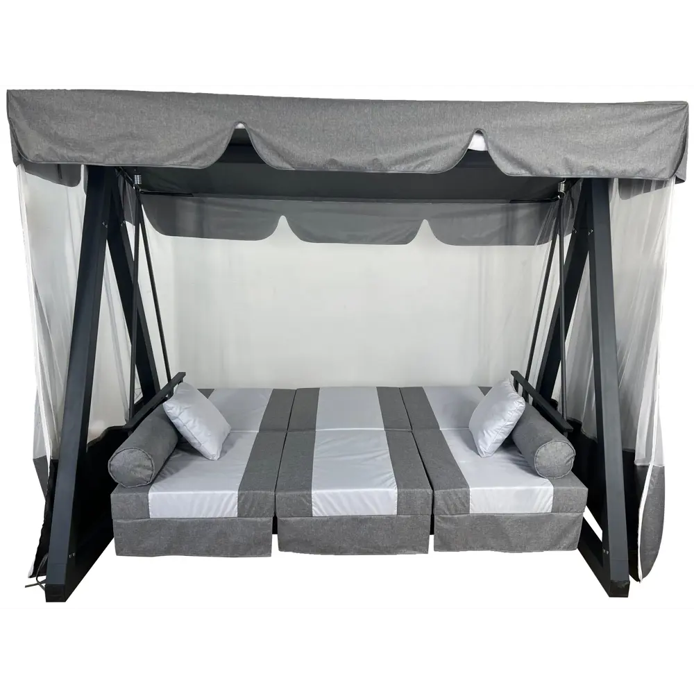 GREENGARD Мерида — трёхместные садовые качели серого цвета 89354373 STLM-0949340 - Вид №3