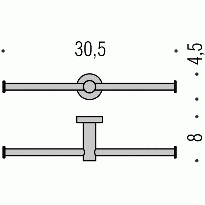 W4990 Держатель туалетной бумаги 2-ой COLOMBO PLUS Colombo Design - Вид №1