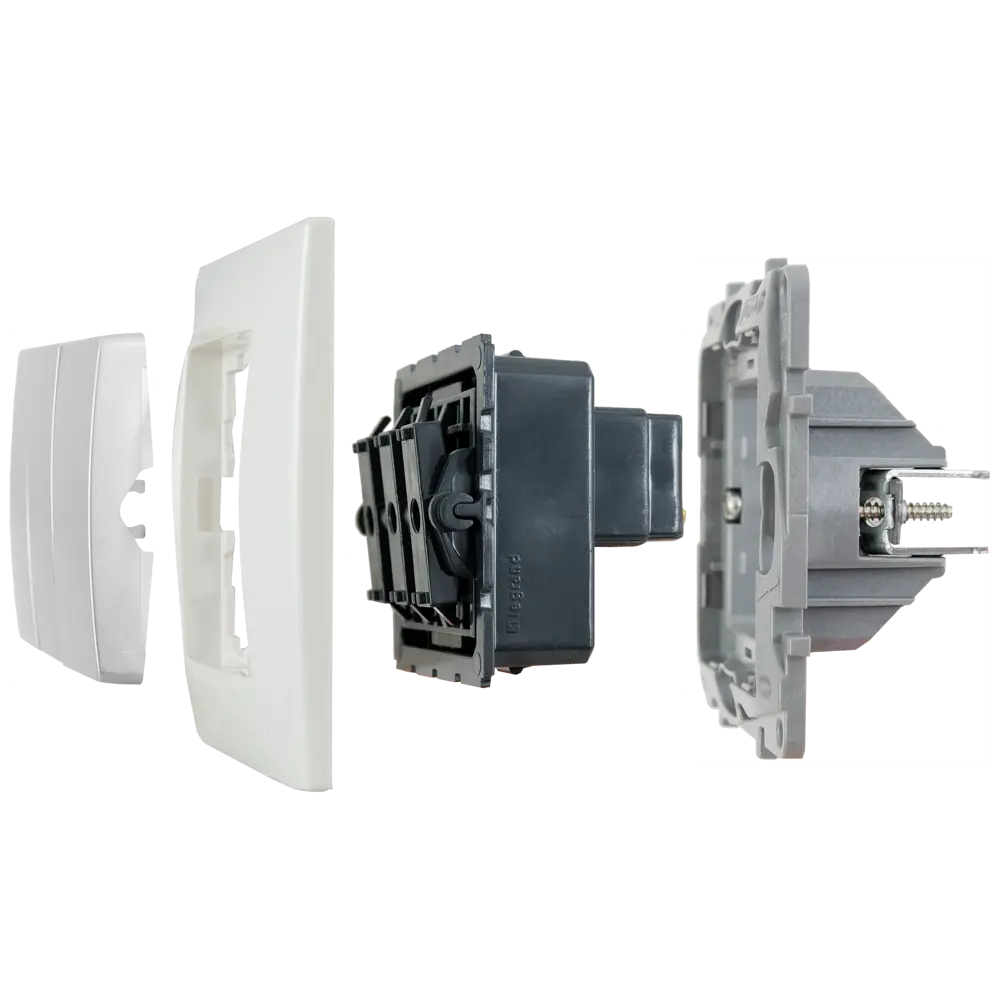 Legrand Etika — трёхклавишный выключатель в алюминиевом исполнении для скрытого монтажа 17356839 STLM-0008020 - Вид №5