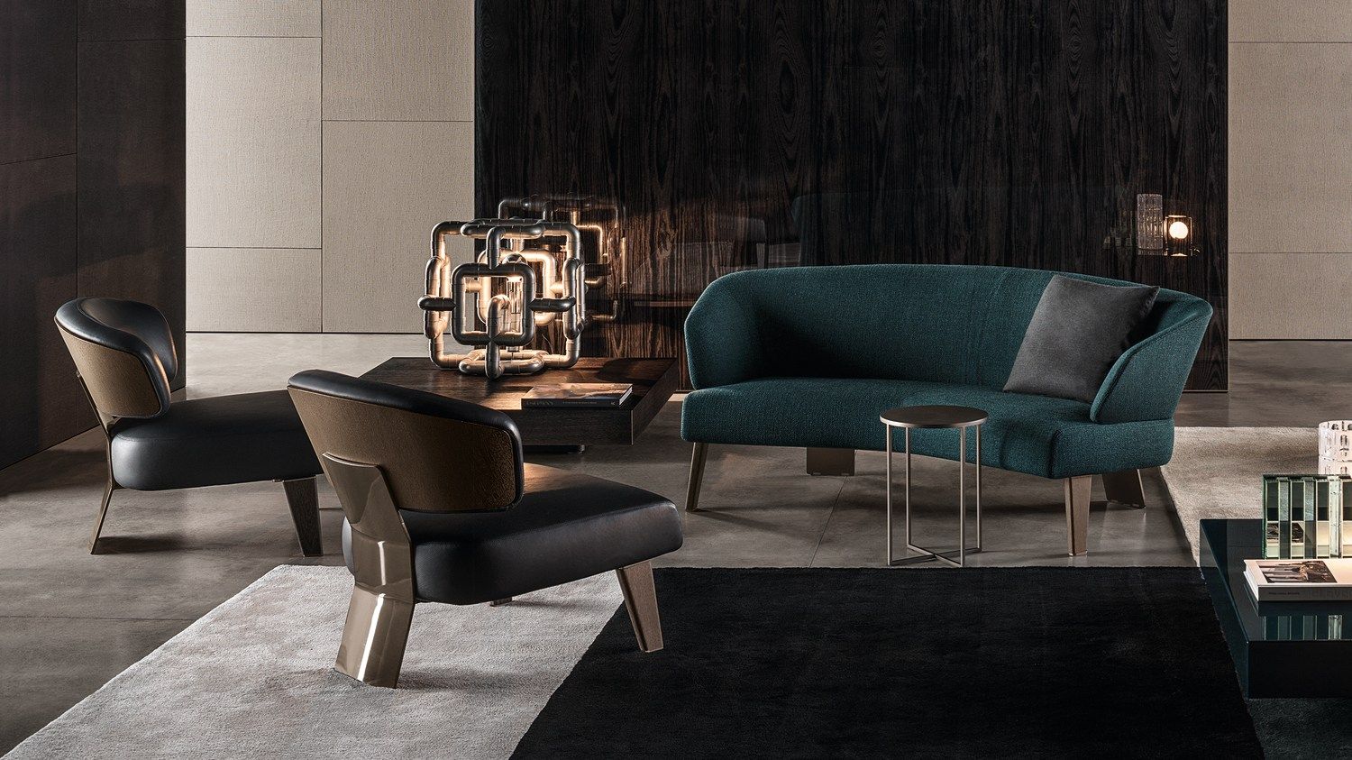 Изогнутый диван из ткани Minotti Ривз ARCH-00060344 - Вид №3