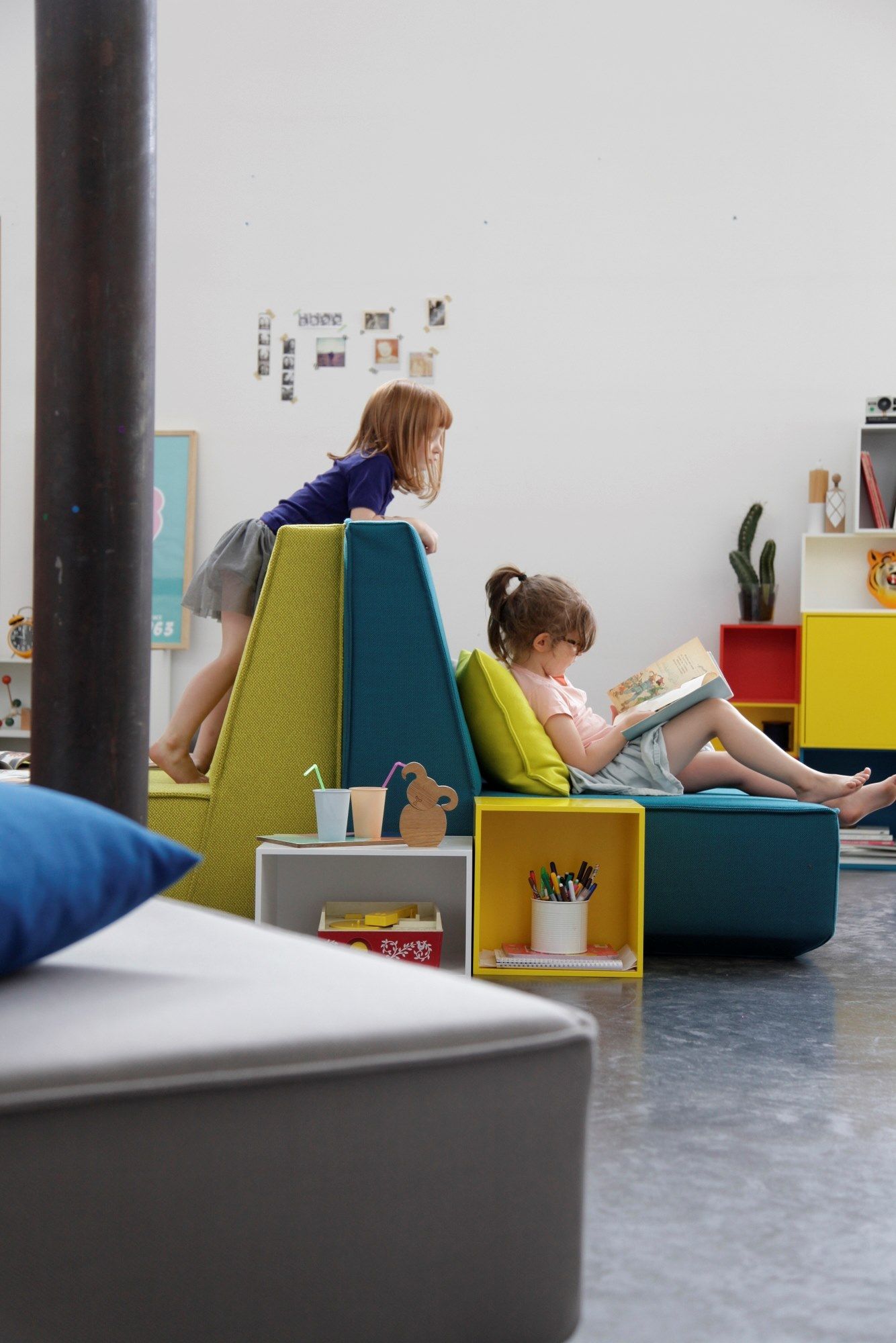 2-местный модульный тканевый диван Cubit by Mymito ARCH-00132467 - Вид №18