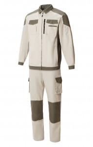 4973746 Костюм  NEW цвет серый песок с серым хаки STATUS  Летняя спецодежда  размер 64-66/170-176
