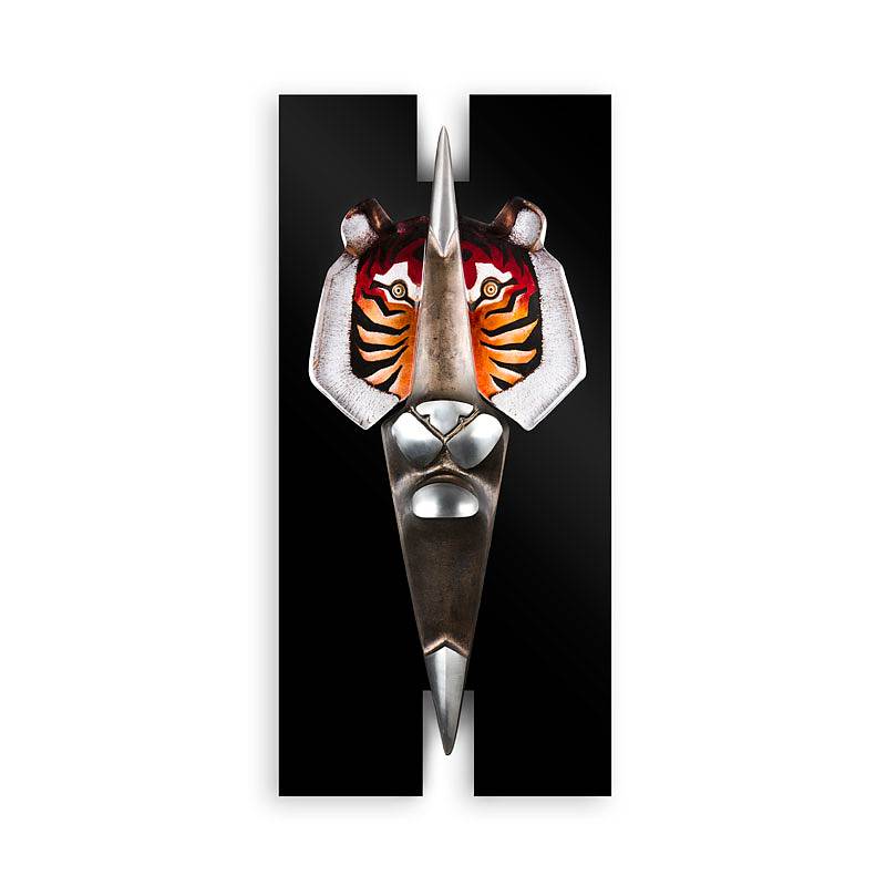 68184 Панно "Охотник", оранжевое/чёрное, 480/1020 мм Maleras 