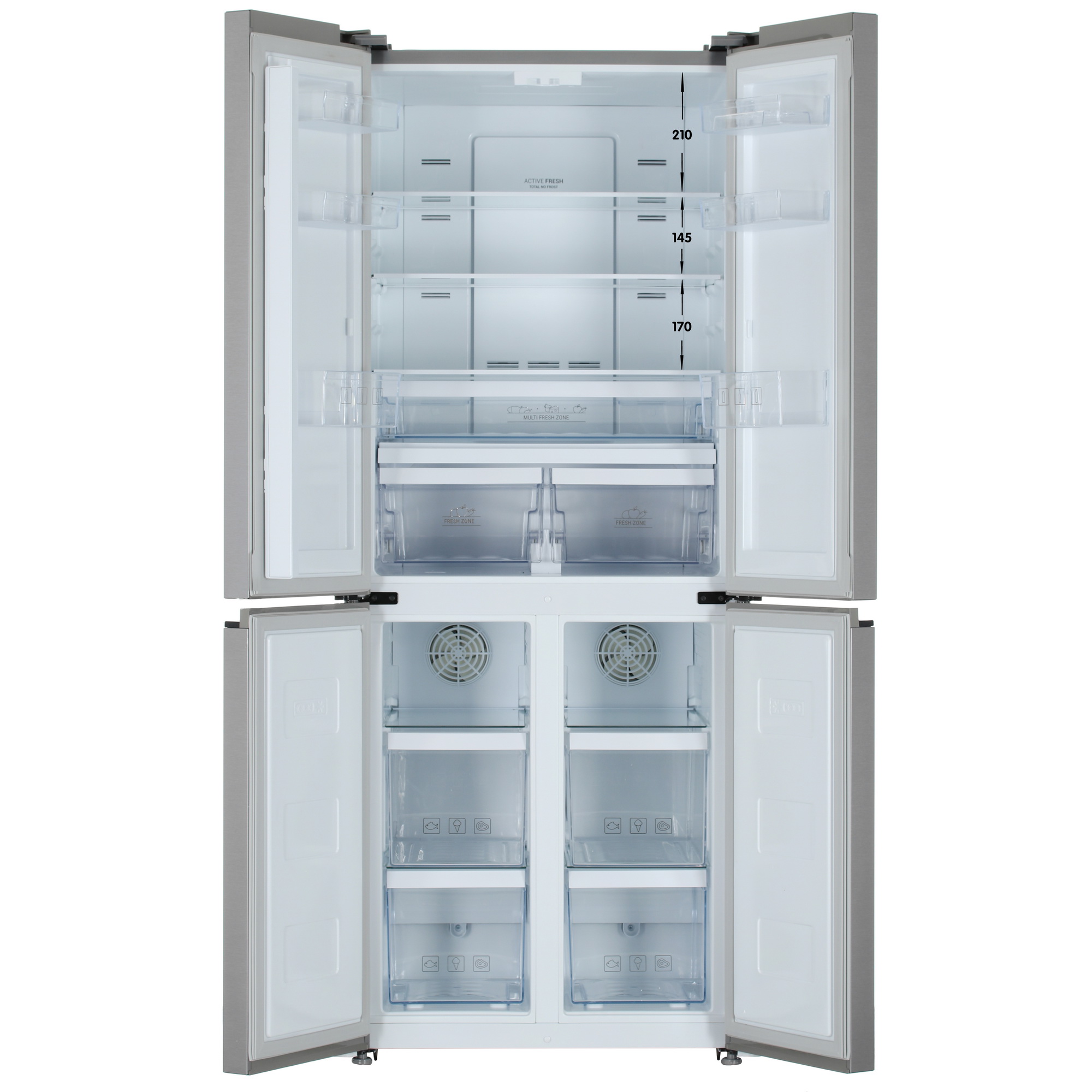 5449883 Холодильник многодверный   Hotpoint HFP4 480I X серебристый STDN-0152061 - Вид №1