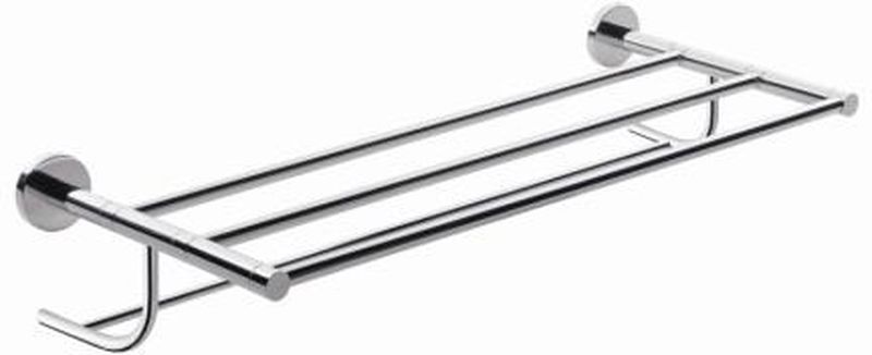 FE35(13) Gedy, двойная полка для полотенец, 4 держателя, цвет хром 