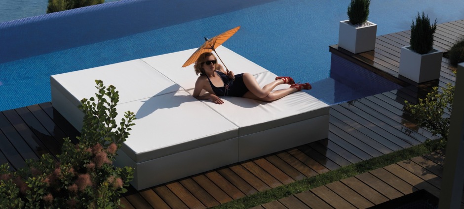 003891 Кровать Chill с 4 подушками 50x50 cm Vondom Jut - Вид №15