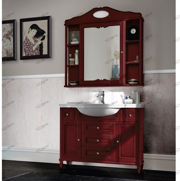 Cerasa Тумба под умывальник с зеркальными дверцами York sun-id-1487827