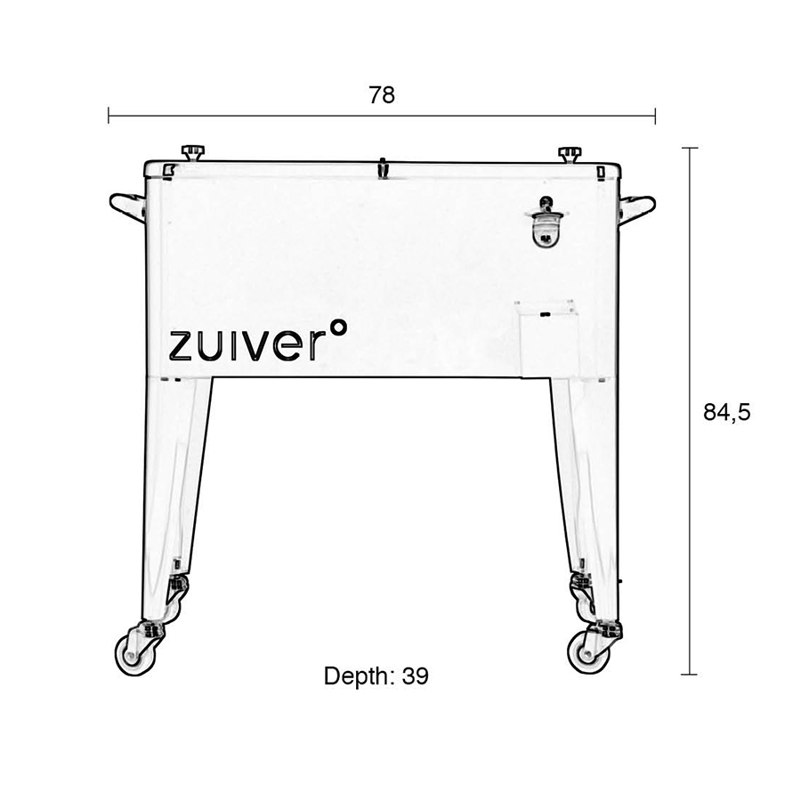 7900007 Ведро для шампанского Металлическое Zuiver Голландия  - Вид №7