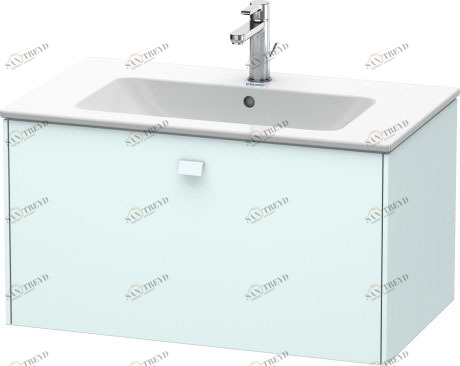 BR400200909 Brioso Тумбочка подвесная Светло-голубой матовый декор Duravit