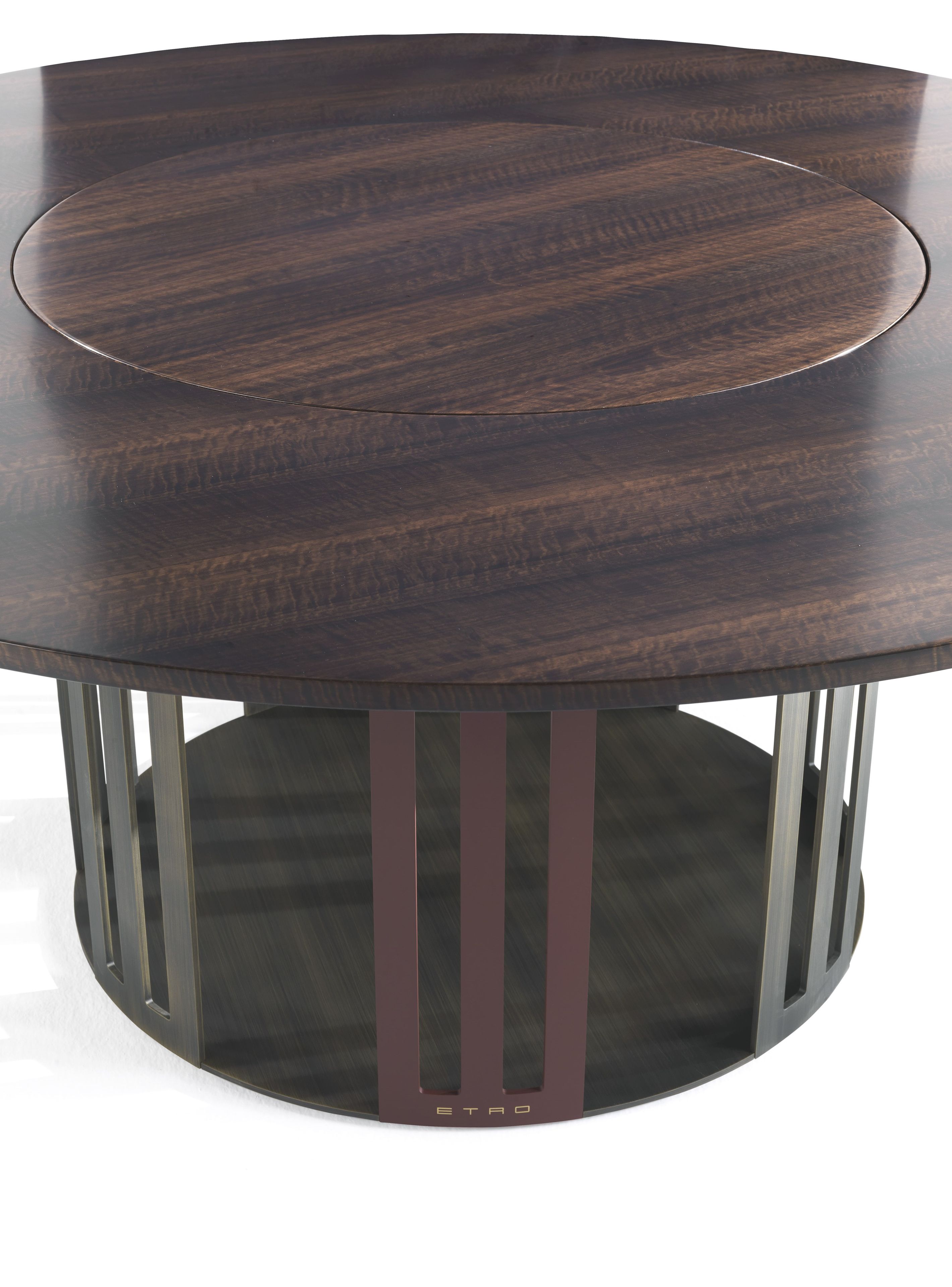 Круглый эвкалиптовый стол с Lazy Susan ETRO Home Interiors Klee ARCH-00069917 - Вид №3