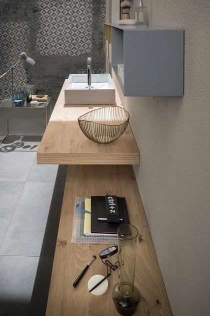 RAB Arredobagno Лаковая тумба под умывальник с ящиками Soul wood 27 - Вид №3