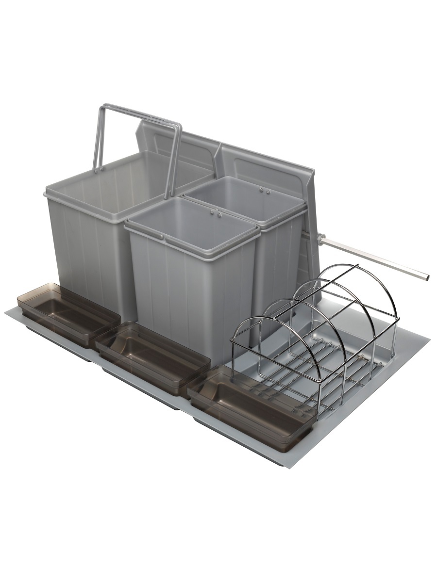 Система сортировки мусора Omega Duet/Top 800/31 Metallic Grey NAVAKO 10119 - Вид №1