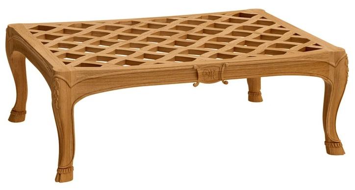 ASTELLO Садовый пуф из тика Fleur de lys sun-id-1465861 - Вид №7