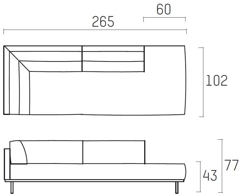 Piet Boon Дормез с огнестойкой обивкой Don living Pbc 06.44.00 - Вид №4