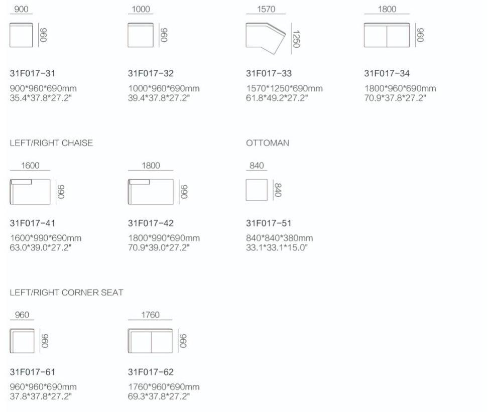 HC28 Cosmo Модульный тканевый диван  31f017  - Вид №5