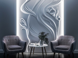 Трехмерная декоративная гипсовая панель