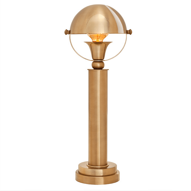 Настольная лампа Bancorp от Eichholtz латунь 107331 EICHHOLTZ ФОНАРЬ 061882 Золото  - Вид №1