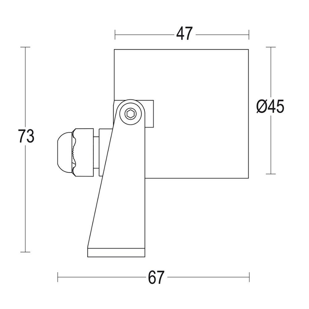 MaxiSegno Spot RD 24V Ghidini Микропроекторы - Power Hub .05 Темно-Cерый (Матовый)  - Вид №1
