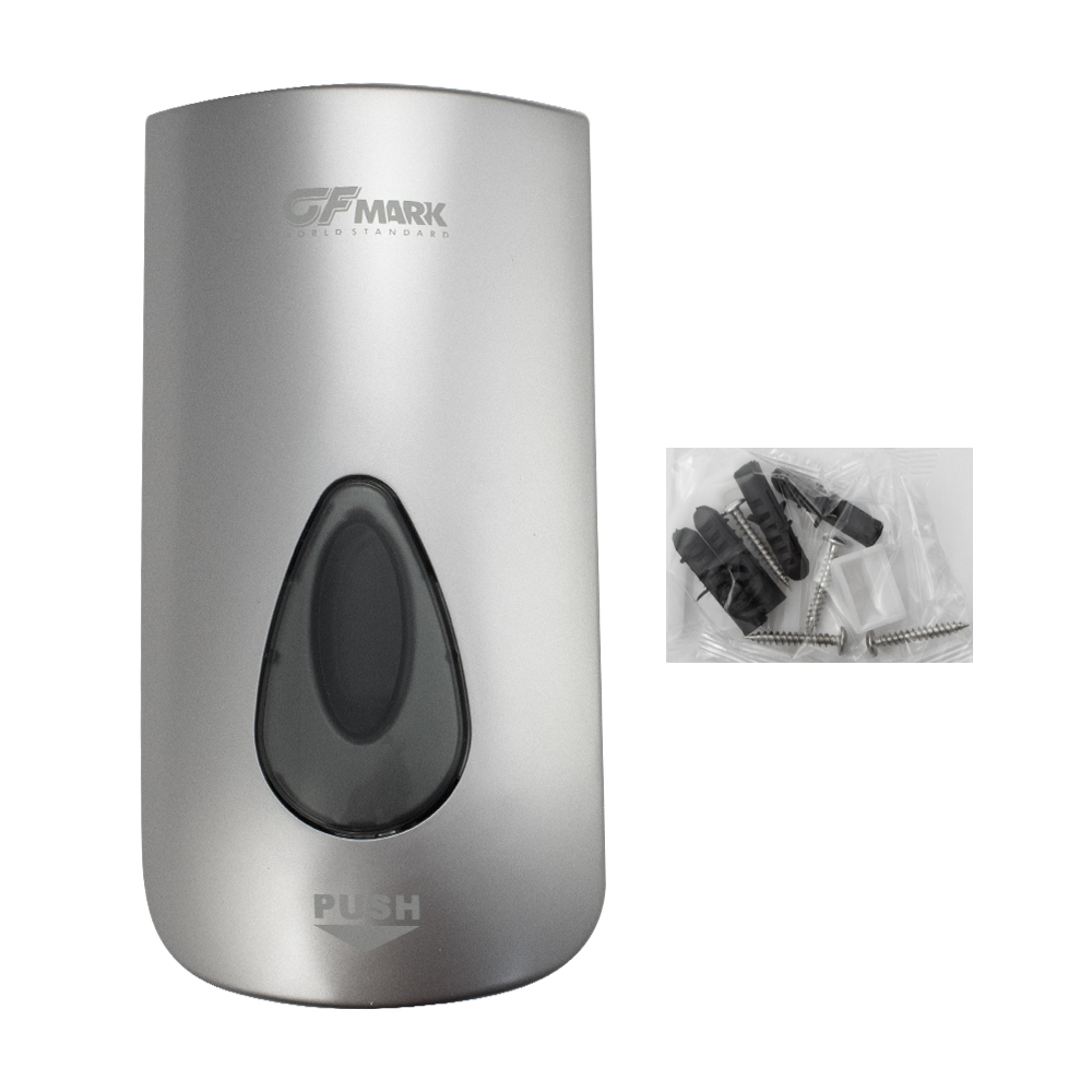 GFmark - Дозатор для ПЕНЫ, пластик АБС, СЕРЫЙ, большой, с глазком - капля, 1000 мл, код: 654  - Вид №9