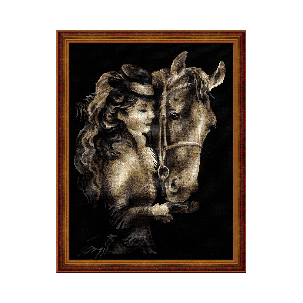 1238 Набор для вышивания Амазонка 40 х 30 см RIOLIS Сотвори Сама 