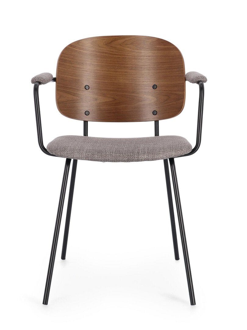 Деревянный стул с подлокотниками с мягким сиденьем BIZZOTTO SIENNA ARCH-00034334 - Вид №16