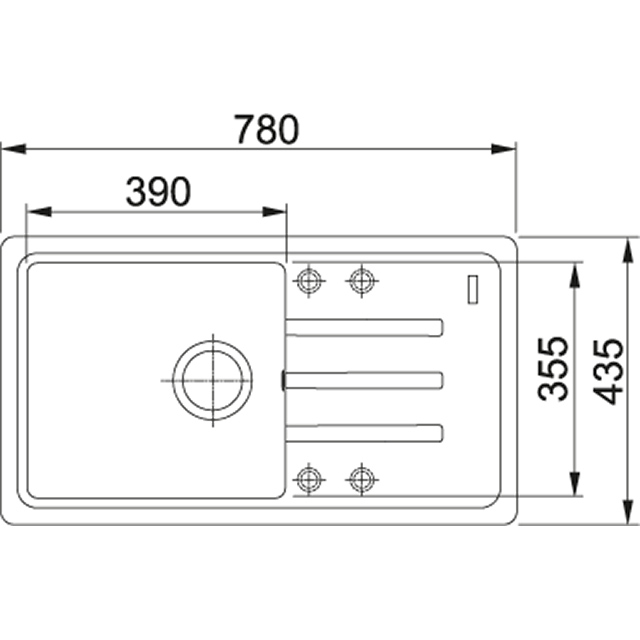 BSG 611-78/39 Мойка кухонная прямоугольная Franke MALTA - Вид №1